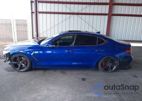 2019 Genesis G70 3.3T Advanced из США, поврежденный, VIN KMTG34LE5KU025171